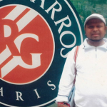 Our  President Dr. Ghalib Al-Mashoor seen at the ” Paris Tennis Stadium Roland Garoj” when  he was invited to witness the  French Open  tennis tournament during his Paris trip in June 2006.