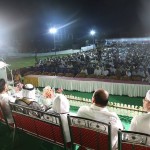 view of the giant stage - with international delegates sitting in the al-mashoor foundation for prophetic legacy held at marhoom SAYID AHAMED AL MASHOOR POOKOYA THANGAL NAGER (Kannur town square)