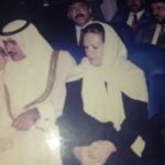 FORMER  UPA CHAIR PERSON MRS. SONIA GANDHI when visited Kuwait :GHALIB AL MASHOOR  was the coordinator  for arraning her visit to kuwait Tower (The land mark of  Kuwait)